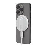 SBS-Magnetic wireless charger MagSafe, 10 W, white