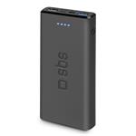 SBS - Power Bank 10000 mAh, 2x USB-A, 2.1 A, black