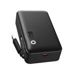 
SBS-PowerBank 10000 mAh 20 W PD, with integrated 2x USB-C cable, black
