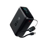 SBS - PowerBank 10000 mAh, AVS, PD 40 W, s USB-C káblom, čierna