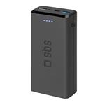 
SBS-PowerBank 20000 mAh 10 W, Intelligent Charge, USB-C/2x USB-A, black
