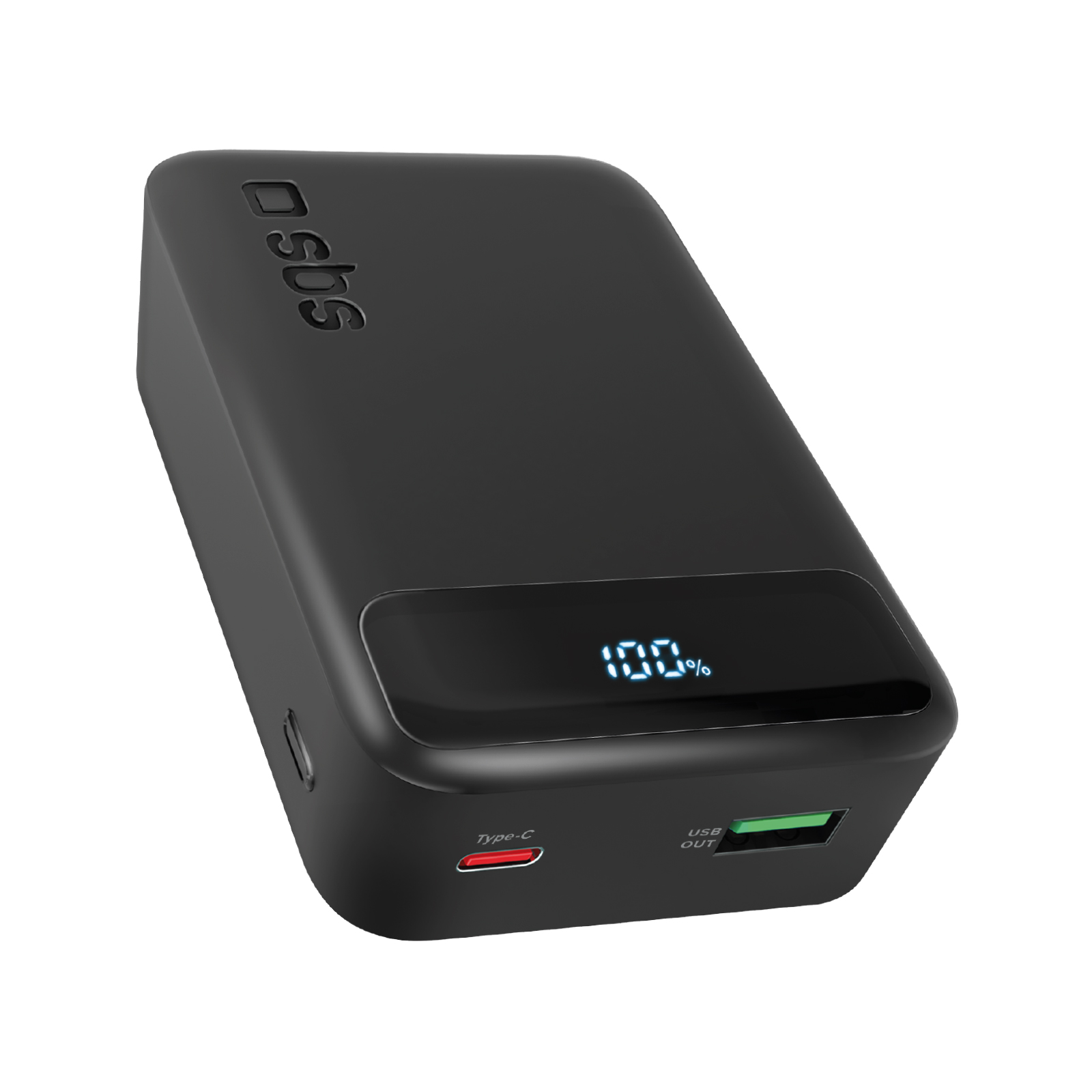 SBS - PB 20000mAh 20W,HD,USB-C/USB-A,čie