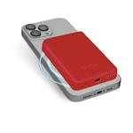 SBS - PowerBank 5000 mAh 10 W, kompatibilná s MagSafe, Mag Power, USB-C, červená
