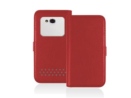SBS - Puzdro Book Case univerzálne pre smartfóny do 5,5'', červená