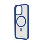 SBS - Puzdro Mag Frame kompatibilné s MagSafe pre iPhone 15 Pro, modrá
