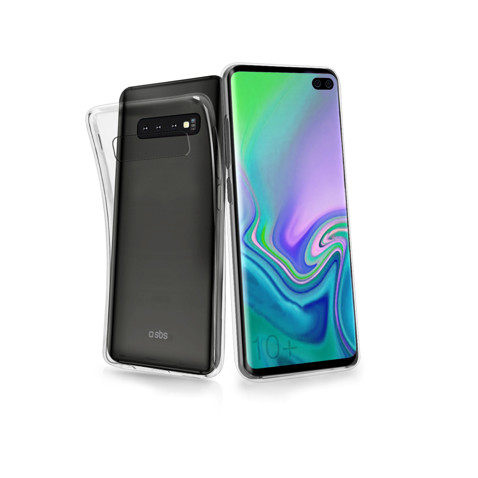 SBS - Puzdro Skinny pre Samsung Galaxy S10+, transparentná