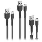 SBS - Sada troch káblov Micro USB/USB-A 10 W, čierna