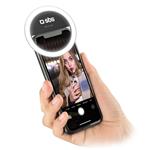 SBS-Selfie round light for smartphone, black