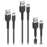 
SBS-Set of three USB-A/Micro USB cables, 10 W, black
