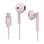 SBS-Sluchátka Studio Mix 65c s mikrofonem, USB-C, růžová