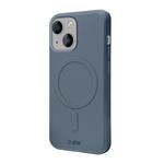 SBS-Smooth Mag case compatible with MagSafe for iPhone 14, blue