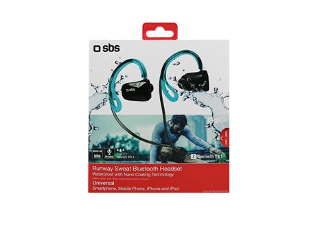 SBS - Športové bluetooth slúchadlá Runway Swim, čierna