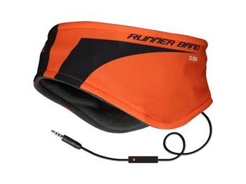 SBS-Sports headband with headphones, orange