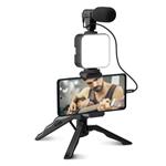 SBS-Streaming tripod tripod, microphone, light and wireless shutter, black