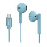 SBS-Studio Mix 65c headphones with microphone, USB-C, light blue