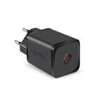 SBS-Travel adapter Mini USB-C, GaN, 45 W, PD, black