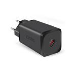 SBS-Travel adapter Mini USB-C, GaN, 65 W, PD, black