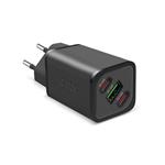 
SBS-Travel adapter NanoTube 2x USB-C/USB-A, GaN, 140 W, PD, black
