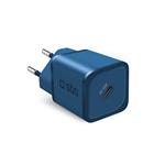 SBS-Travel adapter NanoTube USB-C, GaN, 20 W, PD, blue