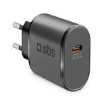 SBS-Travel adapter USB-C, 25 W, PD, black