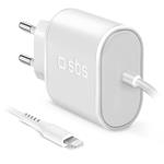 
SBS-Travel charger Lightning Mfi C-89 5 W, white
