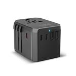 
SBS-Universal travel adapter, GaN, 70 W, black
