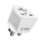 
SBS-Universal travel adapter UK, white
