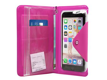 SBS-Universal Waterproof Book Case for Smartphones up to 5.5 '', Pink