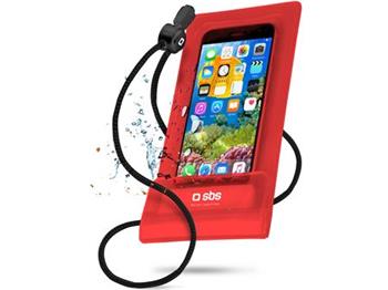 SBS - Univerzálne vodoodolné puzdro pre smartfóny do 6,5'', červená