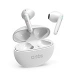 SBS-Wireless TWS Twin Pure Drops headphones with charging case 380 mAh, white