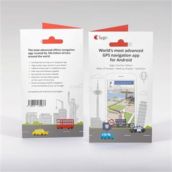 Sygic-Voucher Evropa s HUD a DashCam funkcí, doživotní licence