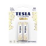 Tesla - Set batérií AA Gold+ (LR06/Blister foil) 2 ks, zlatá