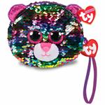 TY-Children&#39;s sequined leopard wrist bag DOTTY