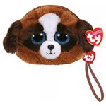 TY-Children&#39;s wrist bag brown-white dog DUKE