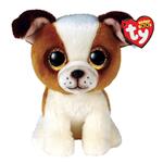 TY-HUGO brown and white dog, 15 cm