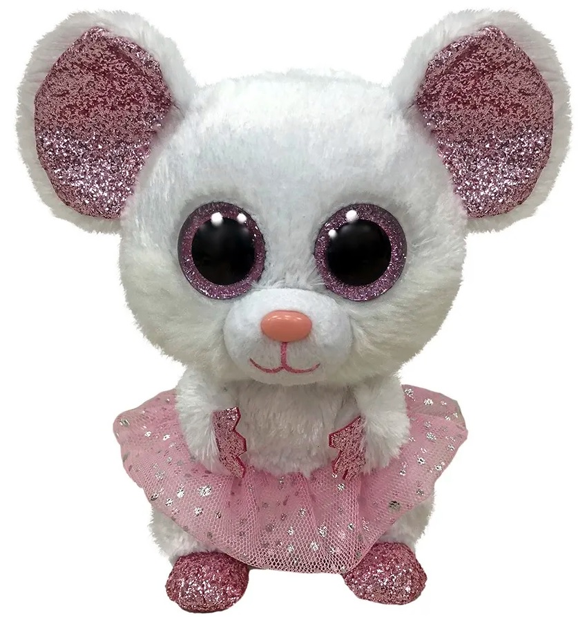 TY - NINA biela baletná myš, 15 cm