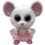 TY-NINA white ballet mouse, 15 cm