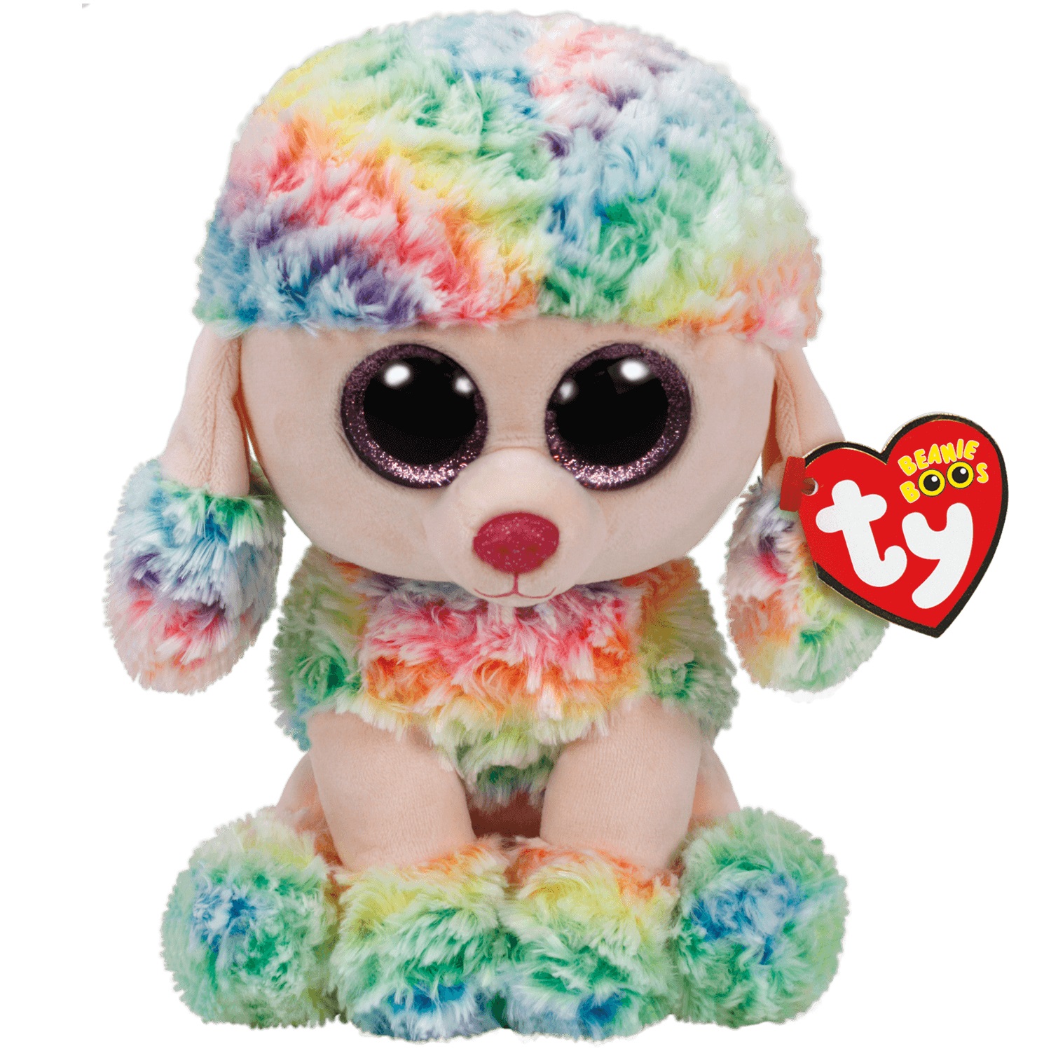 TY - RAINBOW viacfarebný pudel, 15 cm